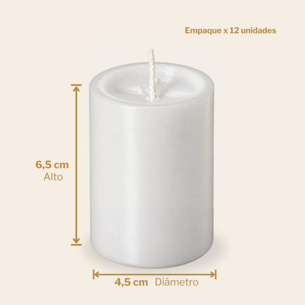 Velón #3.5 dimensiones dimensiones de Velón #3.5 Velas y velones San Martín