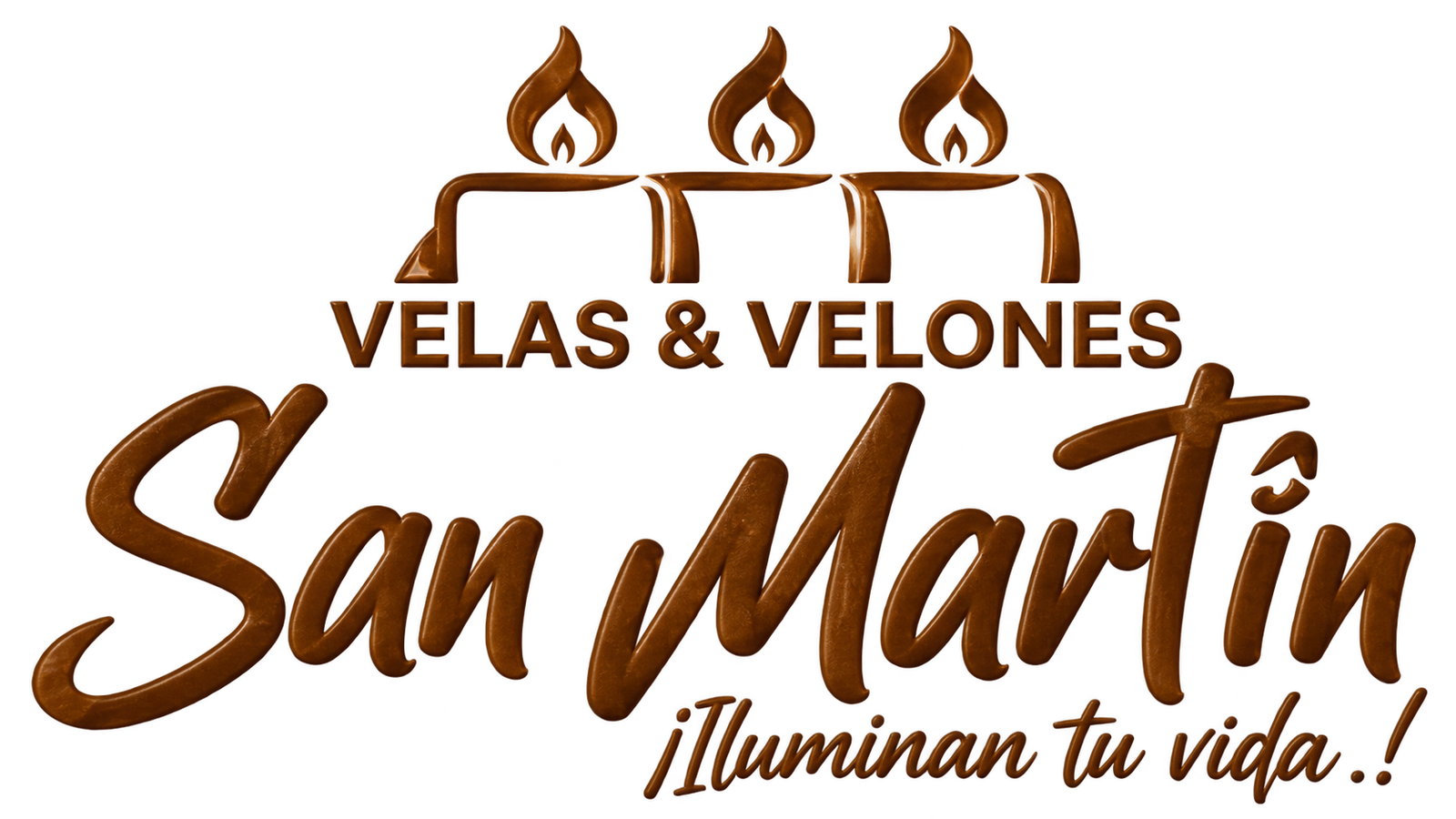 Logotipo velas y velones San Martín