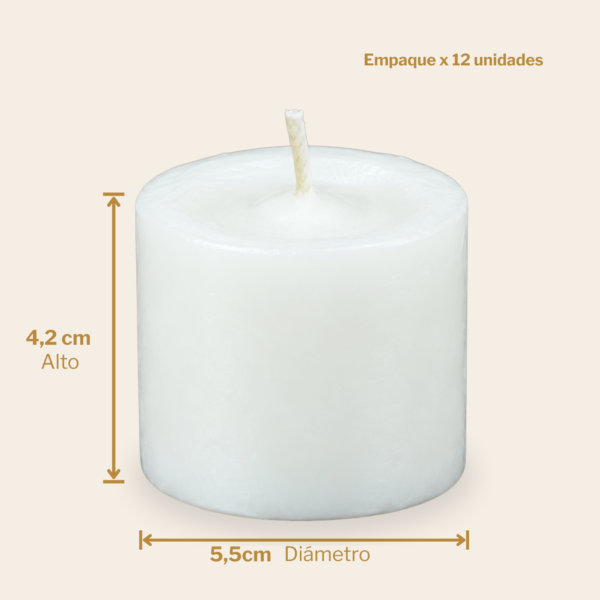 Velón #4 dimensiones dimensiones de Velón #4 Velas y velones San Martín