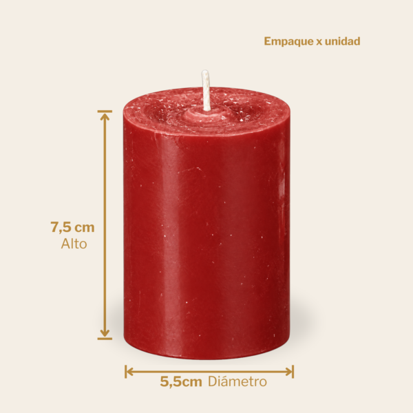 Velón #5 ROJO Velón #5 rojo Velas y velones San Martín