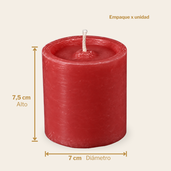 Velón #6 ROJO Velón #6 rojo Velas y velones San Martín