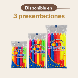 Velas troqueladas temporada Velas y velones San Martín